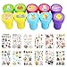 Kesote Stempel Kinder Aufkleber Ostern Stempel Set Hase Stempelset Ostereier Sticker Tattoo