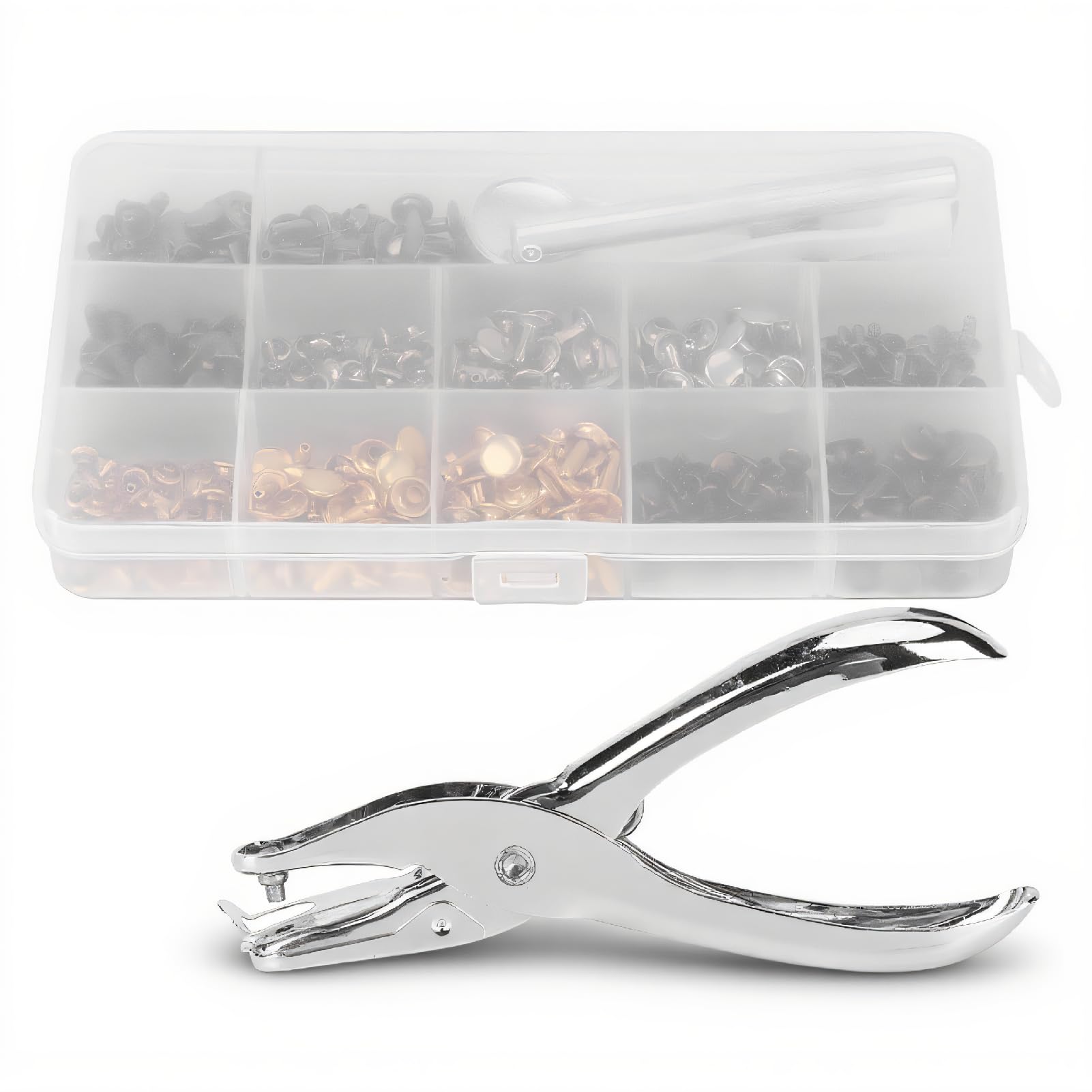 Boutons en cuir et rivets double capuchon pour personnaliser vos vêtements