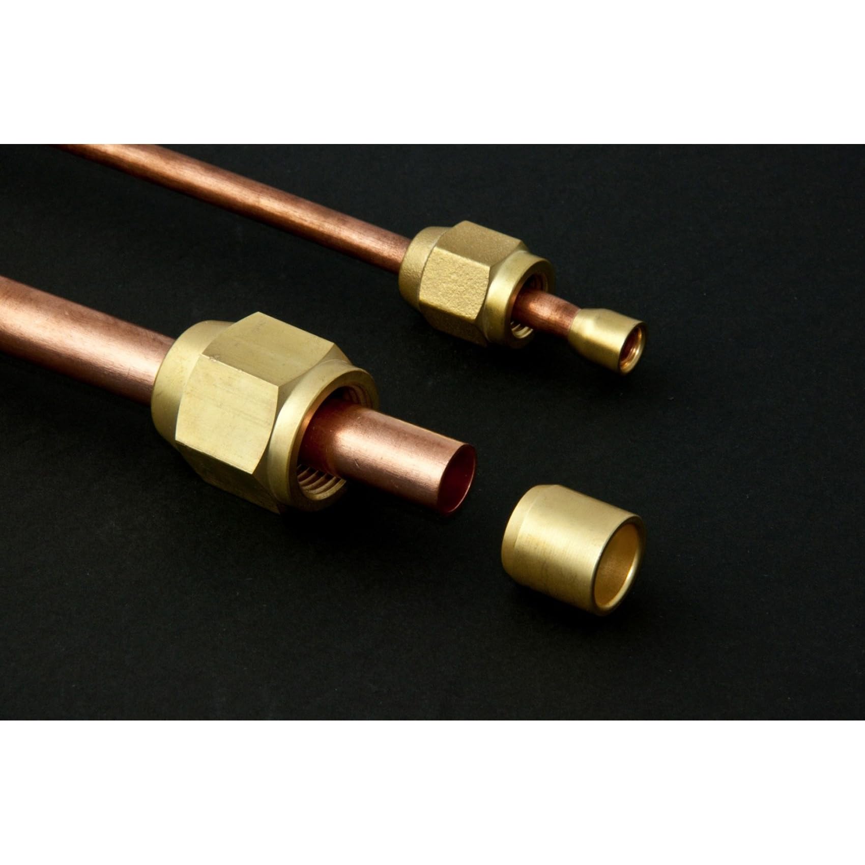 3S SuperSamaStore Raccordo Autocartellante 1/4", Giunto Metallico Senza Cartella per Impianti di Refrigerazione e Condizionamento, Compatibile Raccordi 45°, Pressione 140 bar, 1 Pezzo