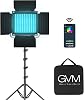 GVM RGB LED Video Light,800D Studio Light with APP Control Lighting Kit Photography Light 1 Pack with 8 Kinds of The Scene Lights, 3200-5600K CRI 97 LED Panel Light for YouTube Studio, Video, Portrait