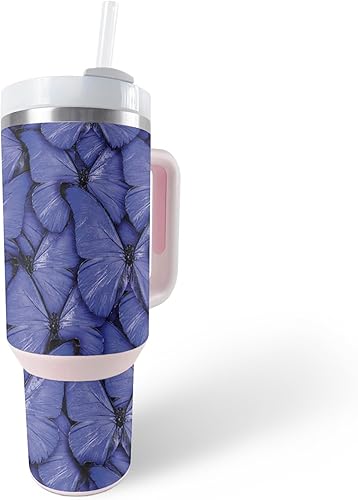 Miniatura 4 de MightySkins Skin - Vaso de vinilo compatible con Stanley The Quencher H2.0 FlowState de 40 onzas, madera negra, protectora, duradera y única, fácil