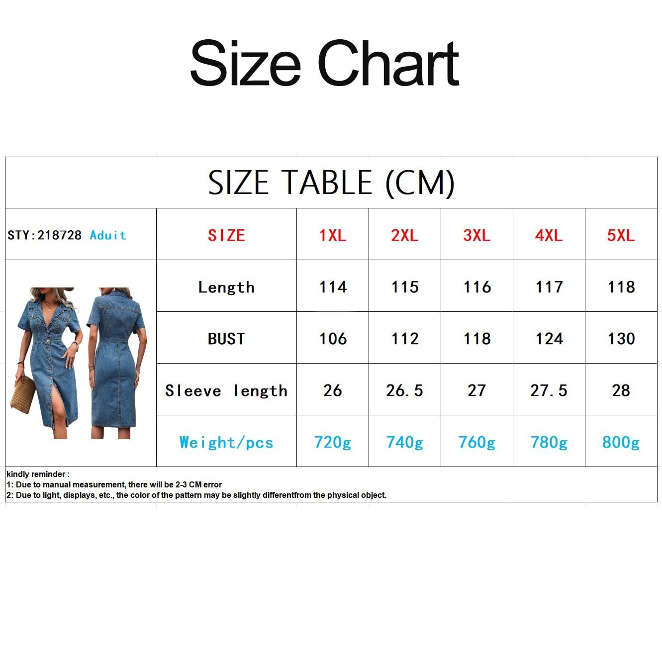 Vestido Camisero de Mezclilla for Mujer,Vestido Largo de Mezclilla Midi con Botones Casuales
