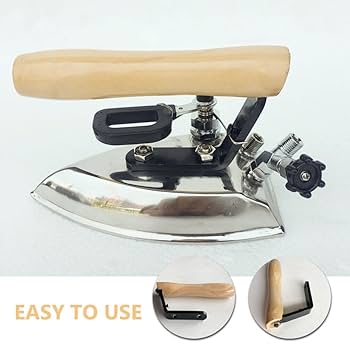 工業用　スチームアイロン 木製ハンドル アイロン - 直本工業株式会社