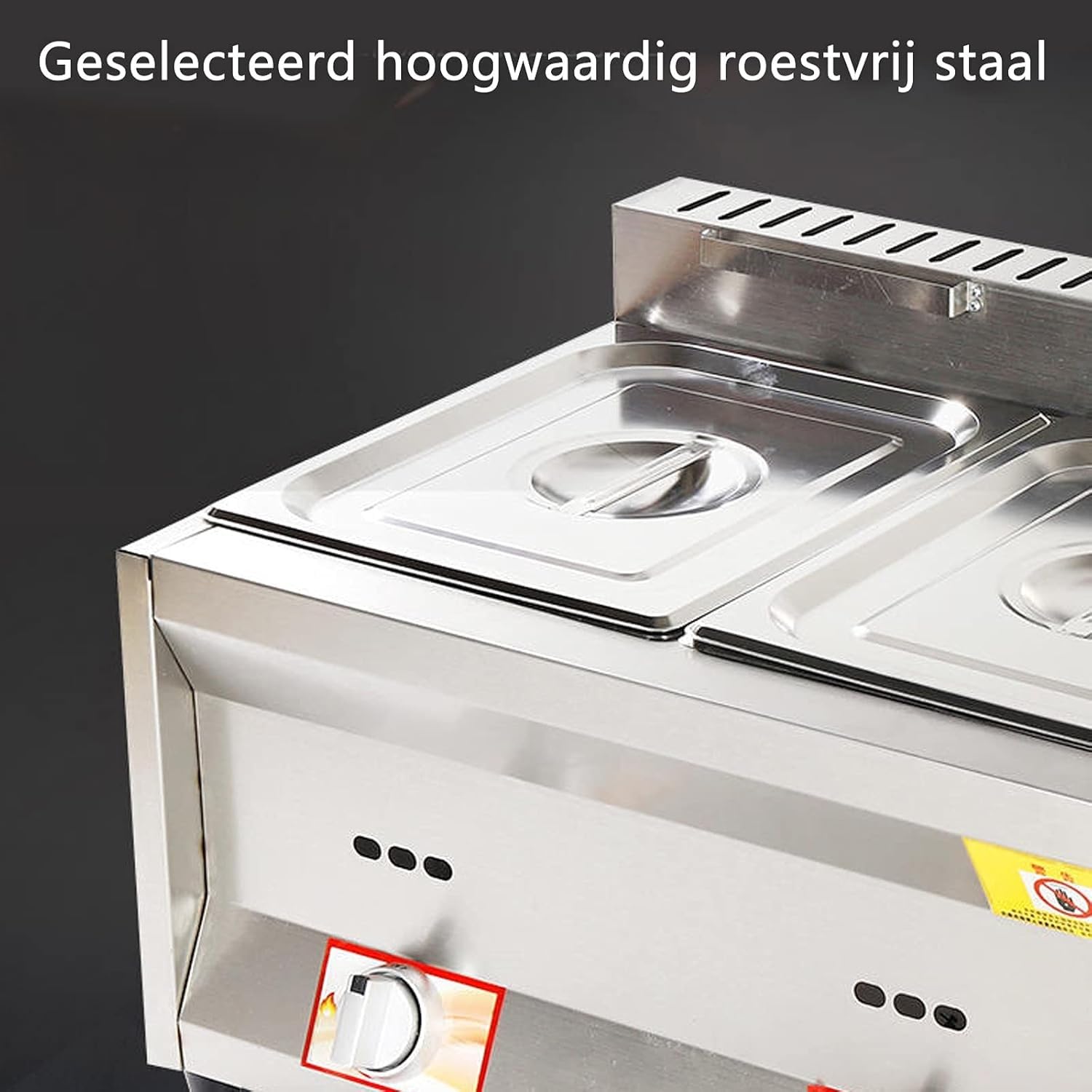 Friggitrice a Gas Commerciale 22L 3 Vasche - da Tavolo in Acciaio Inossidabile con Accensione Elettronica, Energia Risparmiante, Antiscivolo & Facile Pulire per Ristorante, Chiosco & Casa