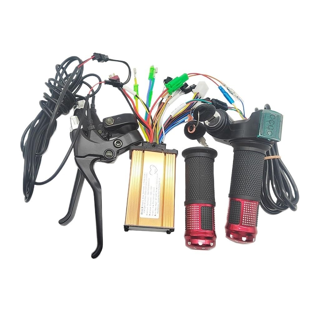 Centralina Monopattino Elettrico 24V 36V 48V 250W-350W 10A 12A 15A 18A 20A Bici elettrica/Scooter Motore Brushless Regolatore di velocità for E-Scooter E-Bicicletta E-Bike Centralina Bici Elettrica(Co