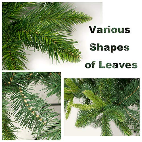 Potalay Artificial Christmas Tree Unlit 4,5,6,7.5 Feet Premium Hinged Spruce Full Tree(6 Ft) #TOP3