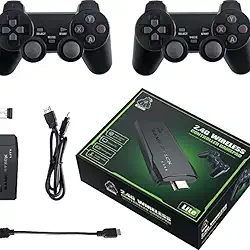Game Stick Lite Retro Console com 10 Mil Jogos, 2 Controles Wireless 2.4G, HDMI 4K, Plug and Play