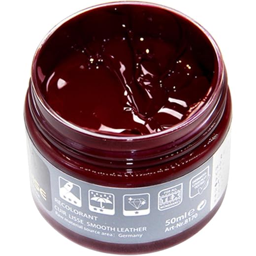 Leather Color Restorer Dye Paste Red