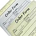 2-Part Carbonless Invoice Book with Sales Receipt Book & Order Forms for Small Business - A5 (5.5×8.3in) 50 Sheets, White/Yellow, Lightweight & Durable