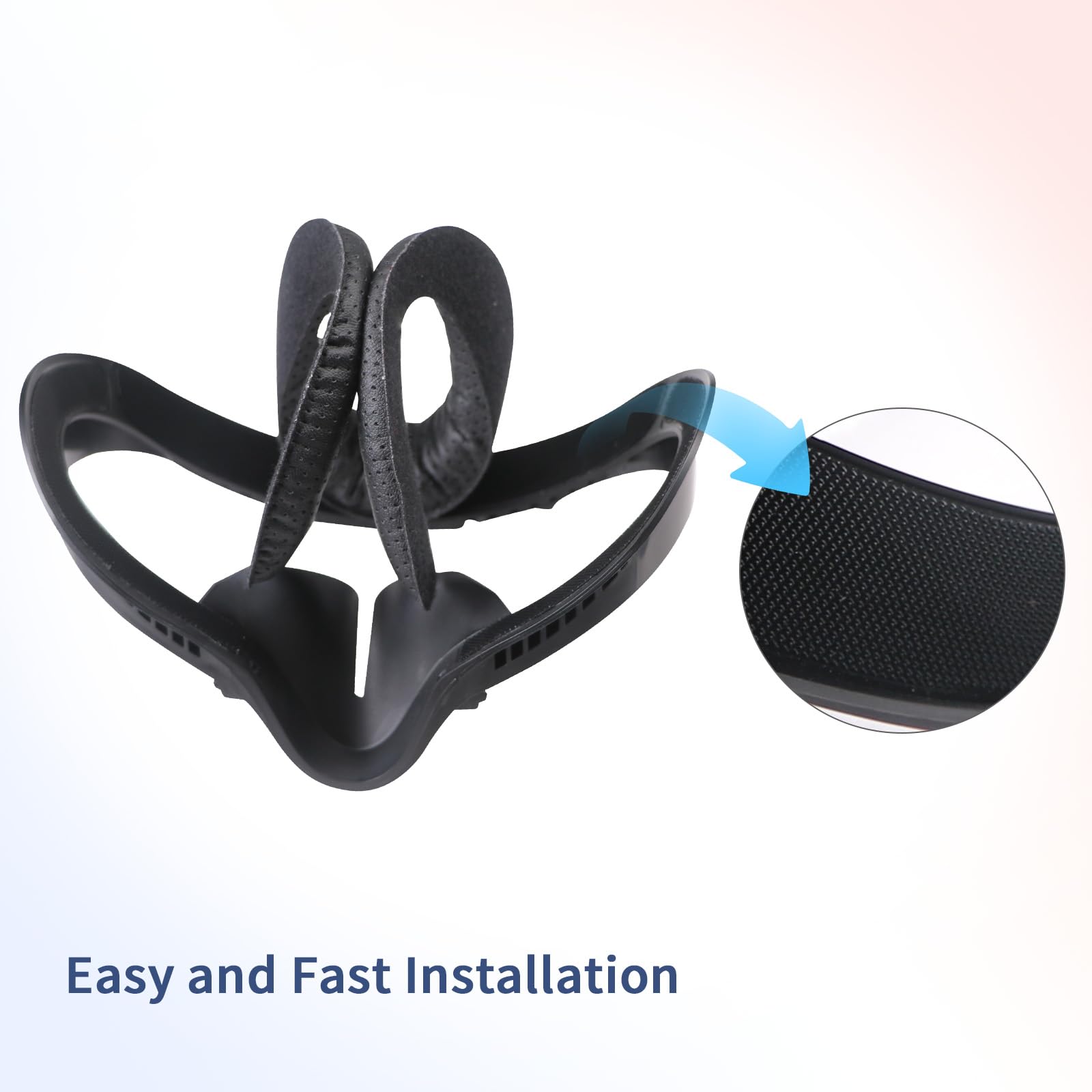 Coussin facial VR Oculus Quest 2 interface couverture rechange Meta Quest 2 cuir trous respirants