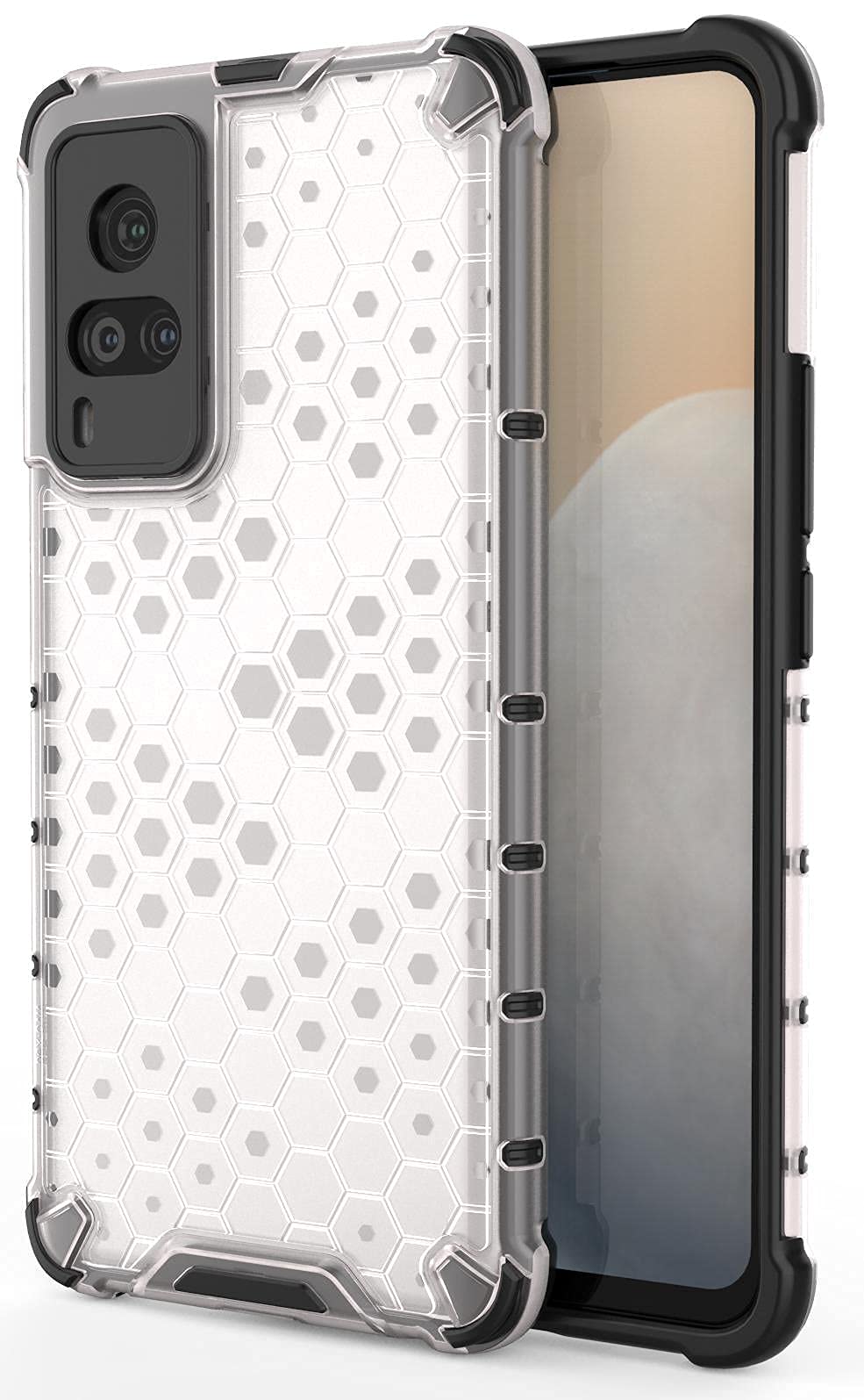 Empire Accessories Polycarbonate|Honeycomb|Edge To Edge Boom|Transparent|Shockproof|Back Case Cover For Vivo X60-Transparent (B09HL3ZQ9H) Amazon Price History, Amazon Price Tracker