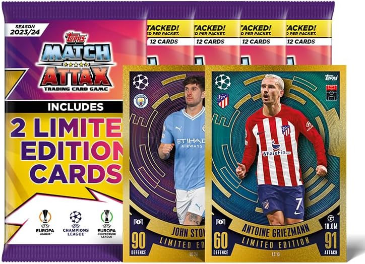 Topps Match Attax 23/24 - Mega Tin 3 - contains 66 Match Attax cards plus 4 exclusive Stadium Stars Limited Edition cards