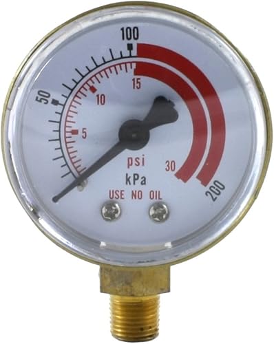 Manómetro de baja presión para regulador de propano 0-30 psi - 2 pulgadas para reguladores LDB