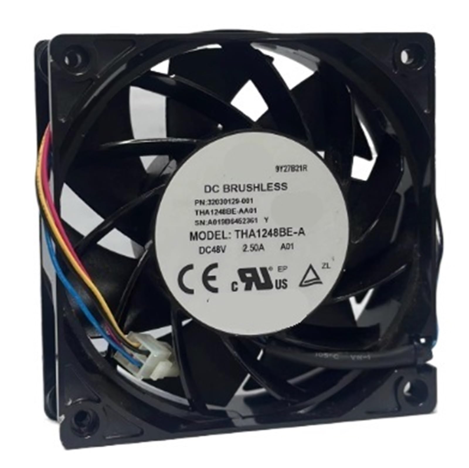Ventilateur 120x120x38mm DC 48V pour boîtier serveur et armoire réseau THA1248BE-A