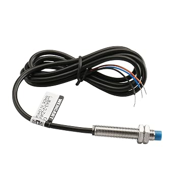 Wengart M8 Inductive Proximity Sensor Switch, LJ8A3-2-Z/AX, DC 10-30V, NPN NC Normally Closed, 2mm Detection Distance, 3-Wire Inductive Proximity Switch for 3D Printer, CNC & Industrial Automation