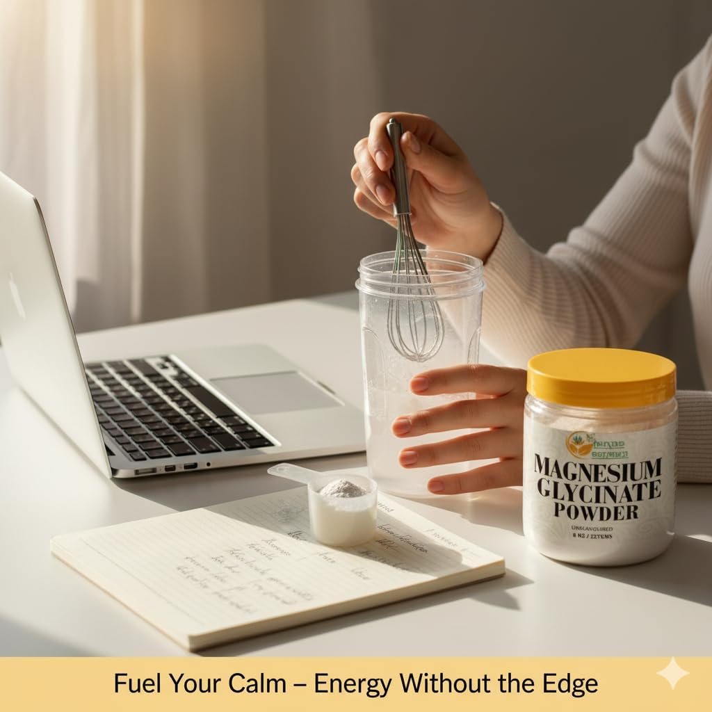 Herbs Botanica Magnesium Glycinate Powder 8 oz Unflavored Powdered Magnesium Glycinate for Smooth Mixing in Water, Juices, or DIY Recipes Fine Texture, No Fillers - Image 6