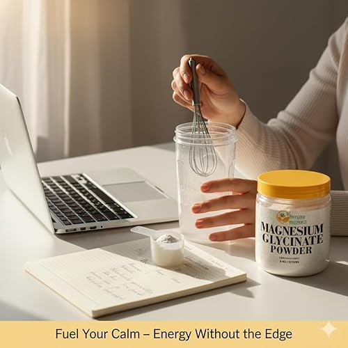 Miniatura 6 de Herbs Botanica Polvo de glicinato de magnesio de 8 onzas de glicinato de magnesio en polvo sin sabor para una mezcla suave en agua, jugos o recetas