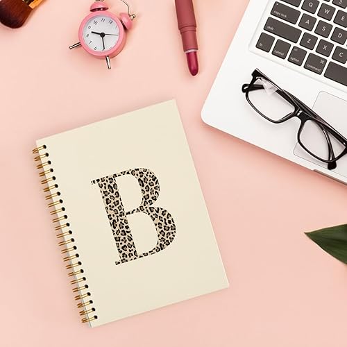 Miniatura 68 de Bnwepo Initial Leopard Letter T Notebook Journal, Preppy Bow Monogrammed Monogram Gifts for Women, Monogram Notebook Journal, Personalized Notebook