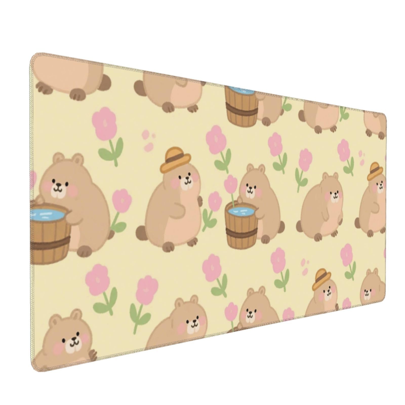 Tapis de souris de jeu Capybara grand tapis de protection de table premium - 8