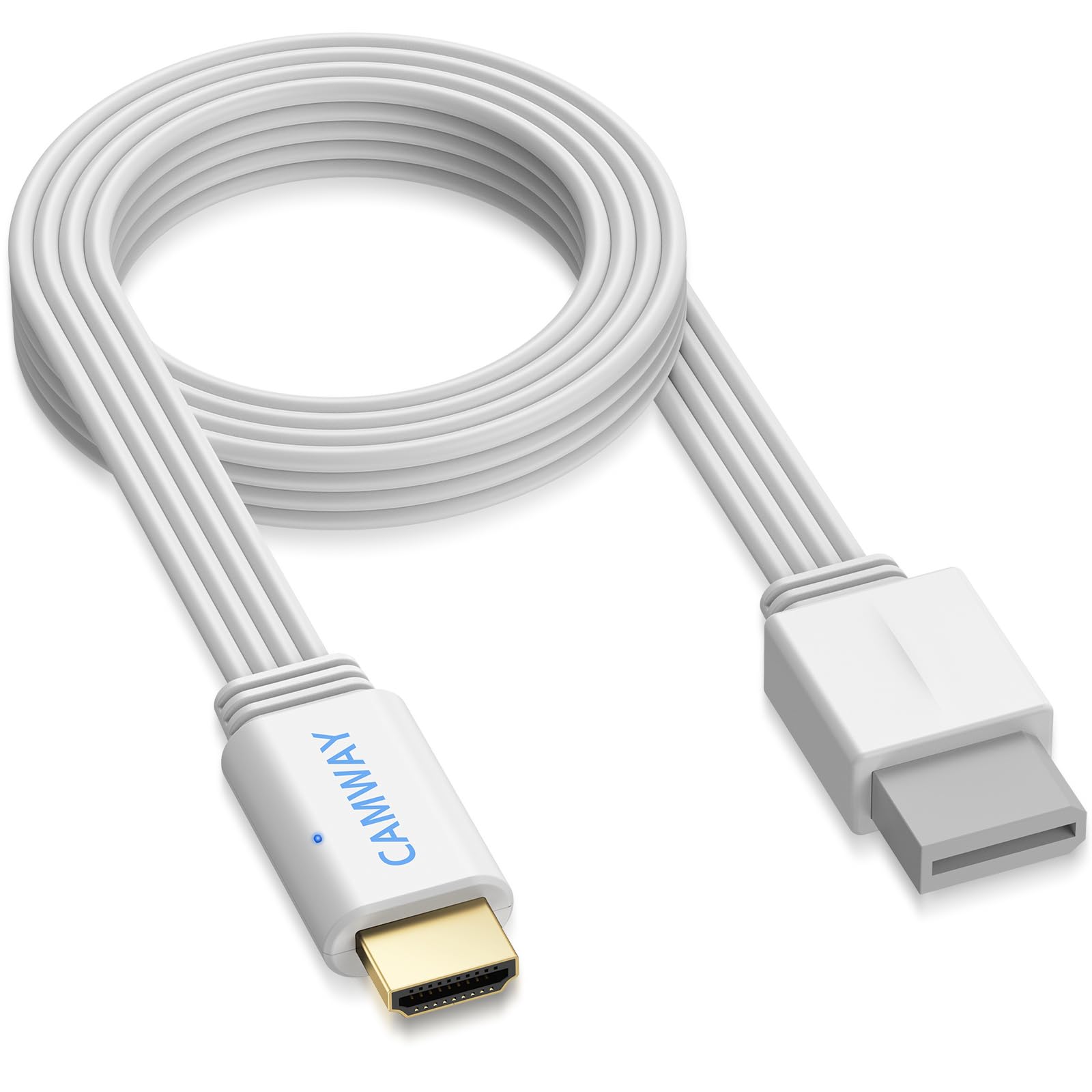 CAMWAY Adaptador Wii HDMI 1080P/720P, Convertidor de Wii a HDMI con Cable HDMI de 150CM Integrado, Compatible con Nintendo Wii/HDTV/Monitor NTSC, PAL, Plug and Play