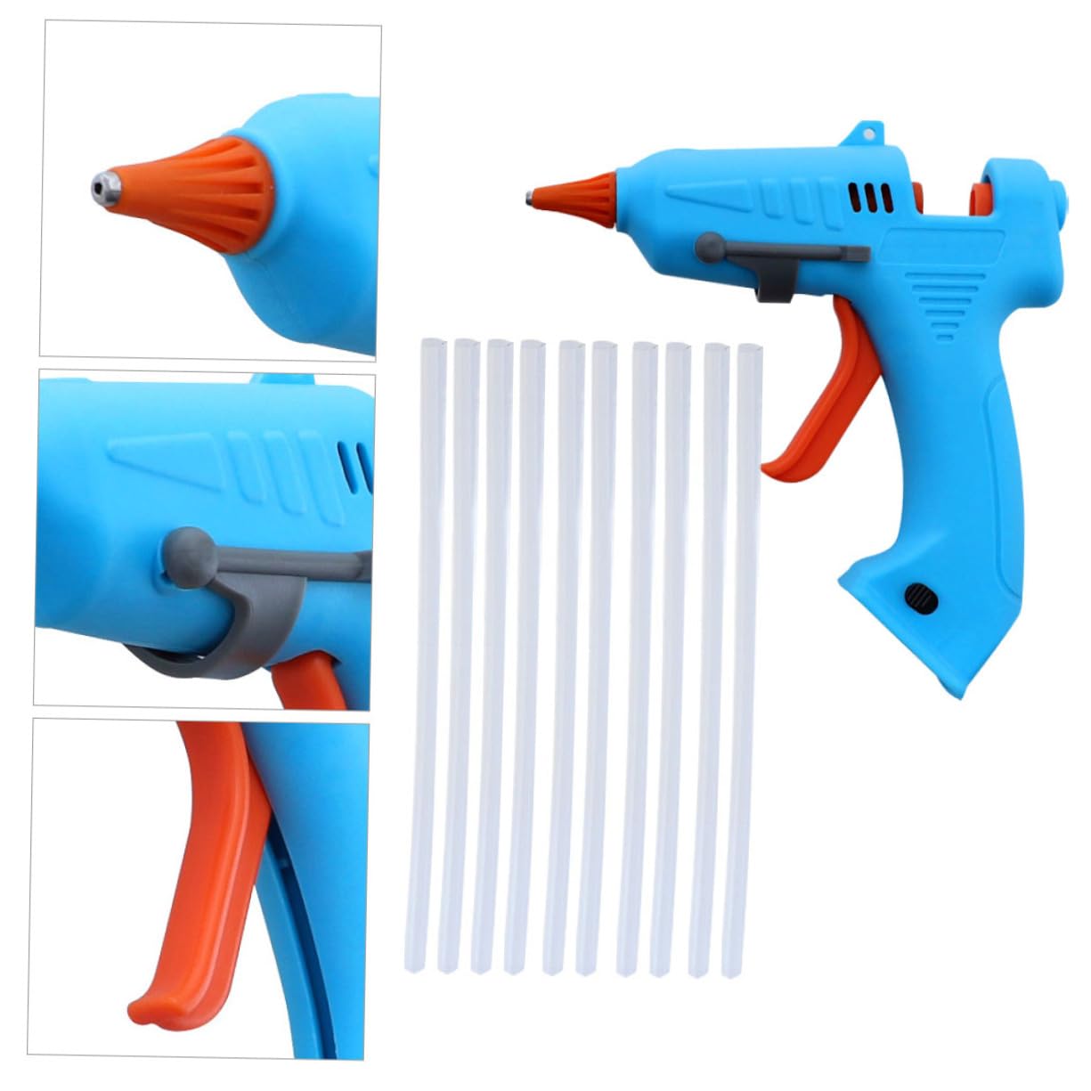 HOODANCOS Rechargeable Hot Melt Glue Portable Glue Tool Kit for Diy Trigger Control and Ergonomic Design