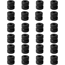 24Pcs M2 Anti Vibration Rubber Balls for F4 F7 Flight Controller, RC Silicone Damper Balls for FPV Drone Quadcopter Soft Mount Standoffs, M2x4mm Shock Absorption Grommets Black