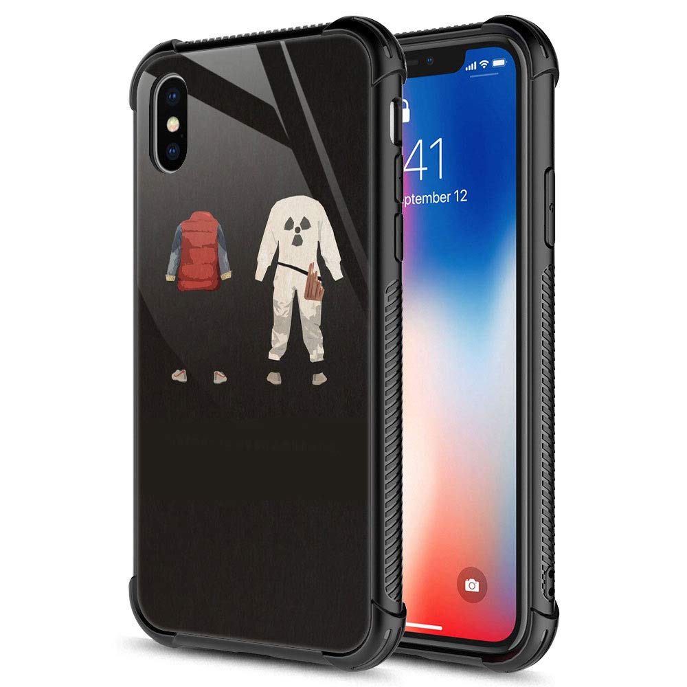 CARLOCA iPhone Xs Case,Red White Clothes Back iPhone X Cases for Girls Boys,Graphic Design Shockproof Anti-Scratch Hard Back Case for Apple iPhone X/XS