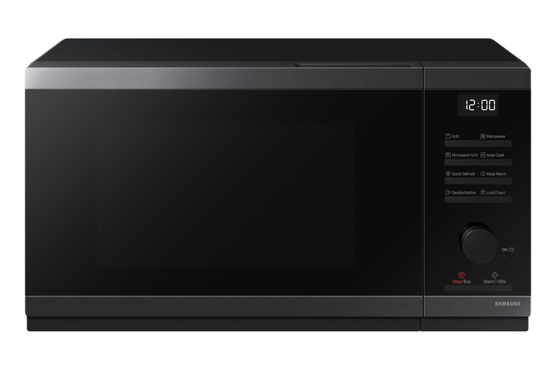 Samsung MG23DG4524AGE1 Micro-Ondes avec Gril, 23 L, 800 W, Noir