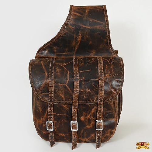 Miniatura 2 de HILASON Sillín de caballo de cuero para sendero