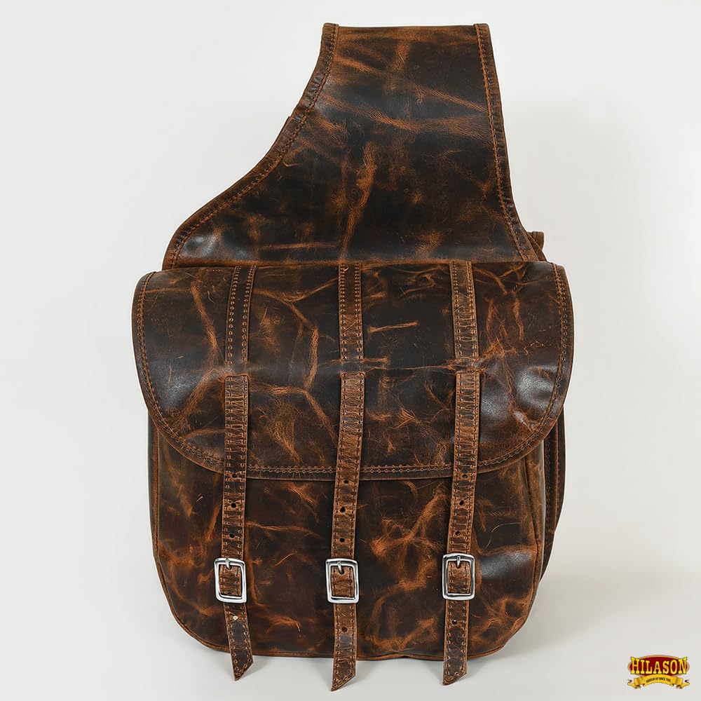 Amazon.co.jp: HILASON ソフトレザー 馬サドルバッグ アンティーク