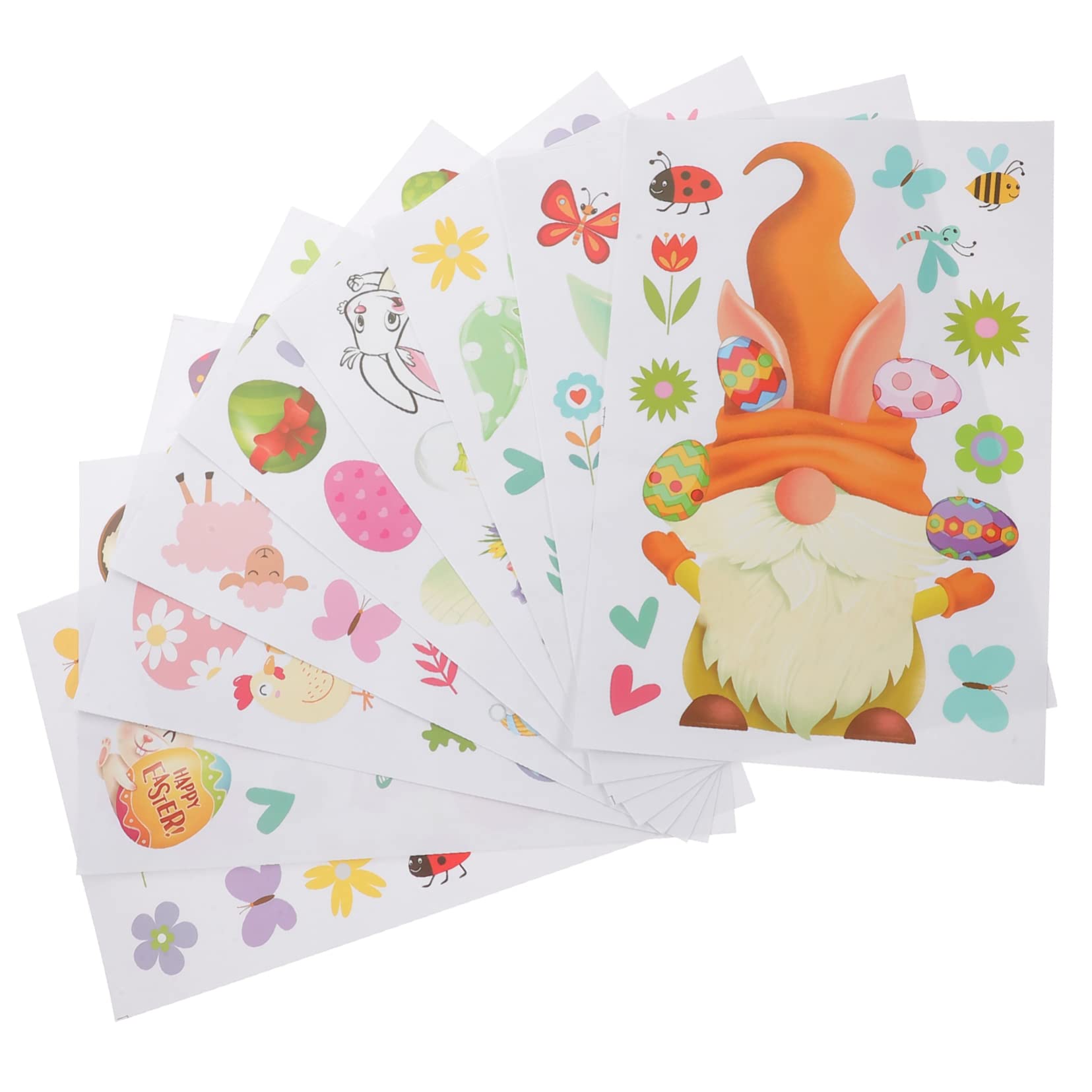 MAGICLULU 5 Juegos Ventana De Pascua Pegatinas Vidrios Polarizados Decoraciones Calcomanías Puerta Película De La Ventana De Navidad Persianas De Polivinilo 9 Hojas * 5