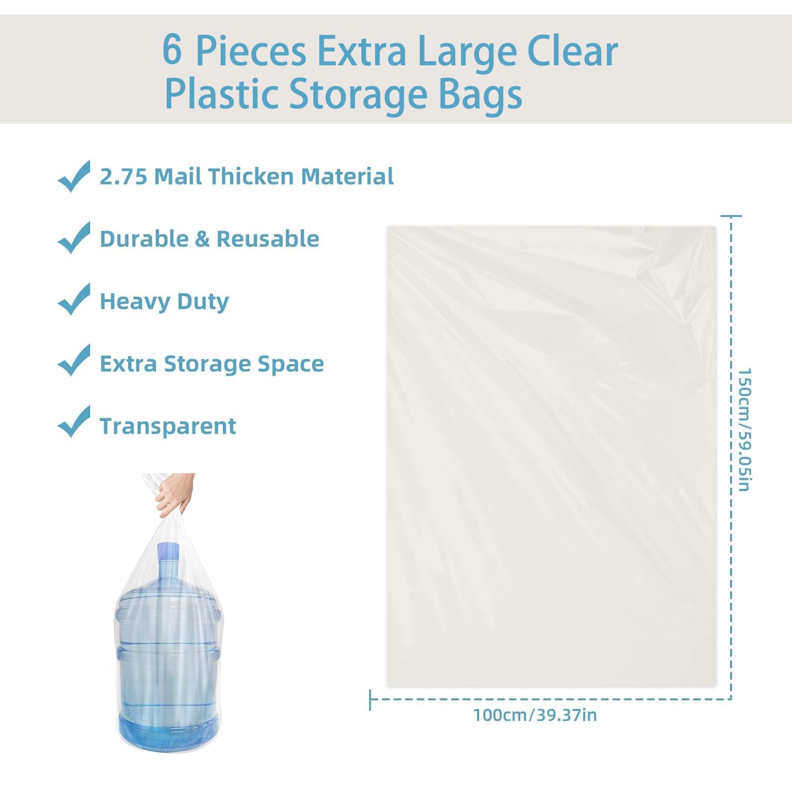 lisetar Large Plastic Bags - Image 2