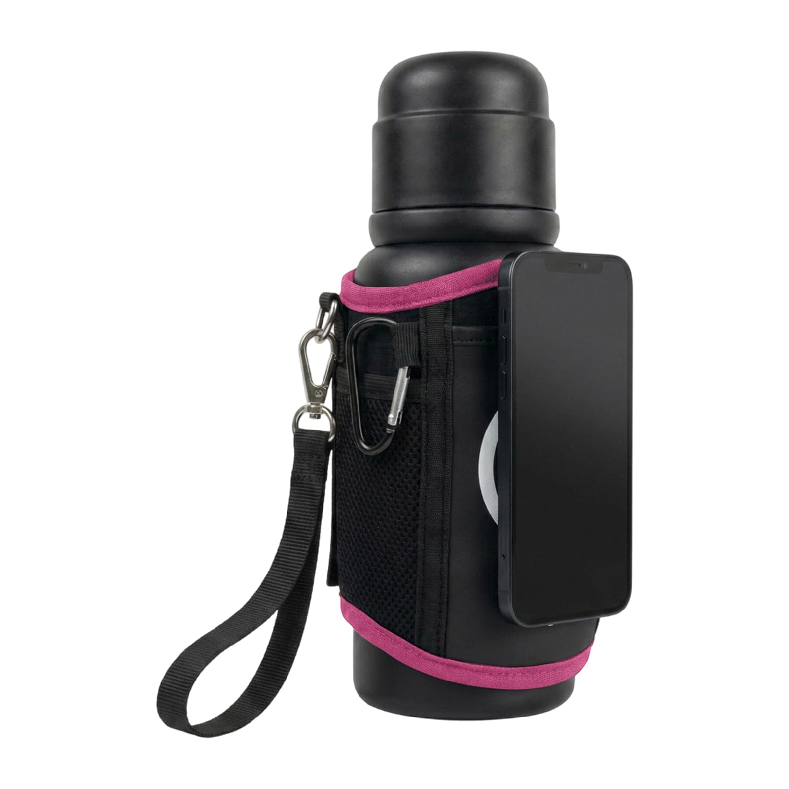 Tsophreniq Equipment Bottle Holder with Card Holder and Keychain Breathable Fabric for Active Lifestyles Permanent Fitness Bottle
