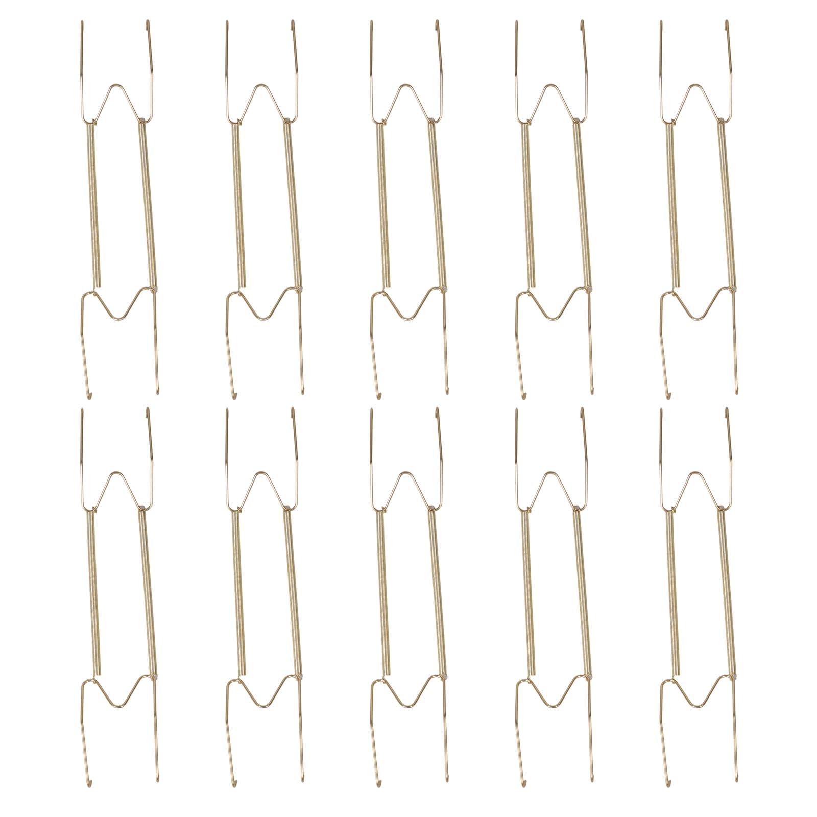 Yrohgkpn 14 Inches 10 Pieces Decorative Wall Hook For Plates Spring Loaded Design In Sturdy Steel Materials Decorative Wall Hook
