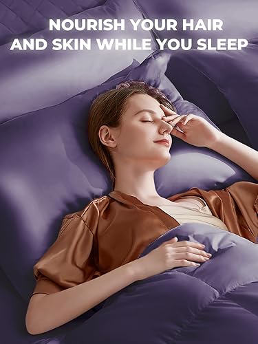 Miniatura 4 de SGMSILK - Funda de almohada de seda de morera para cabello y piel, 22 Momme - Funda de almohada de seda natural con cremallera oculta, 6A, suave y