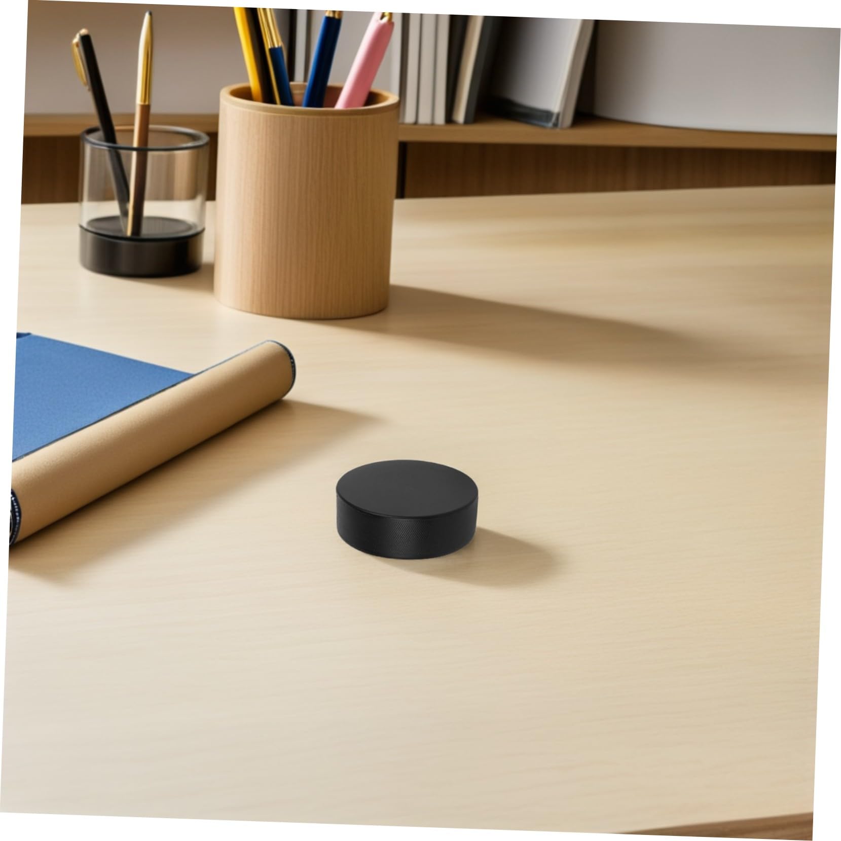 Uonlytech 12 pièces 12 Mini palets de Hockey en Mousse PU Souples et légers pour entraînement intérieur adaptés aux débutants et indispensables pour Pratique en équipe