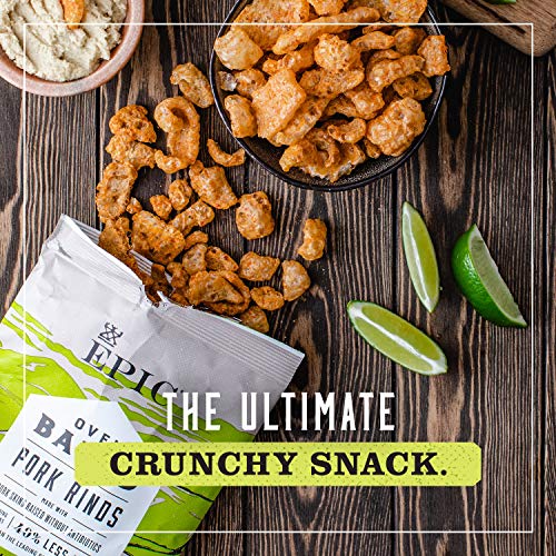 Epic Artisanal Oven Baked Pork Rinds Chili Lime, 2.5 oz. (4 Count)