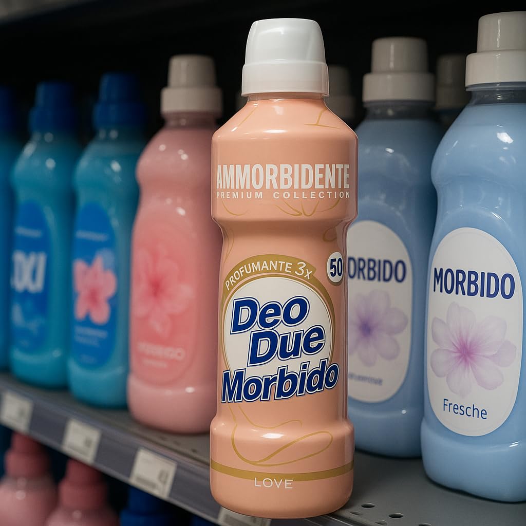 Ammorbidente Concentrato Deo Due Morbido 1L – Profumazioni Dream, Love, Nature e Sky – 3 o 6 Pezzi – 50 Lavaggi x Flacone (6x Ammorbidente Deo Due Morbido Love 1L – Profumazione Intensa, 50 Lavaggi)
