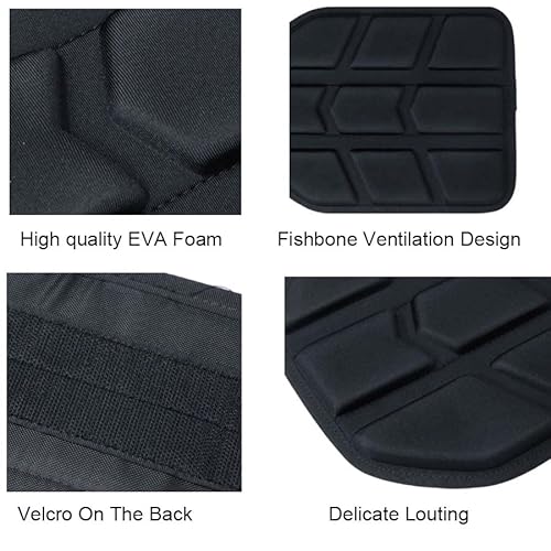 2 Pcs Tactical Vest Pad Eva Foam Insert Cushion For Paintball Hunting Vest Inner Liner Heat Dissipation Shock Plate 10X12 Black #TOP6