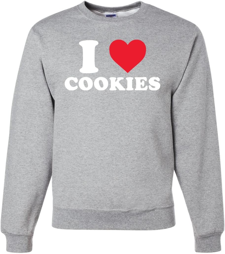 Sweater I Heart I Love Novelty Crewneck Sweatshirt For Men and Women