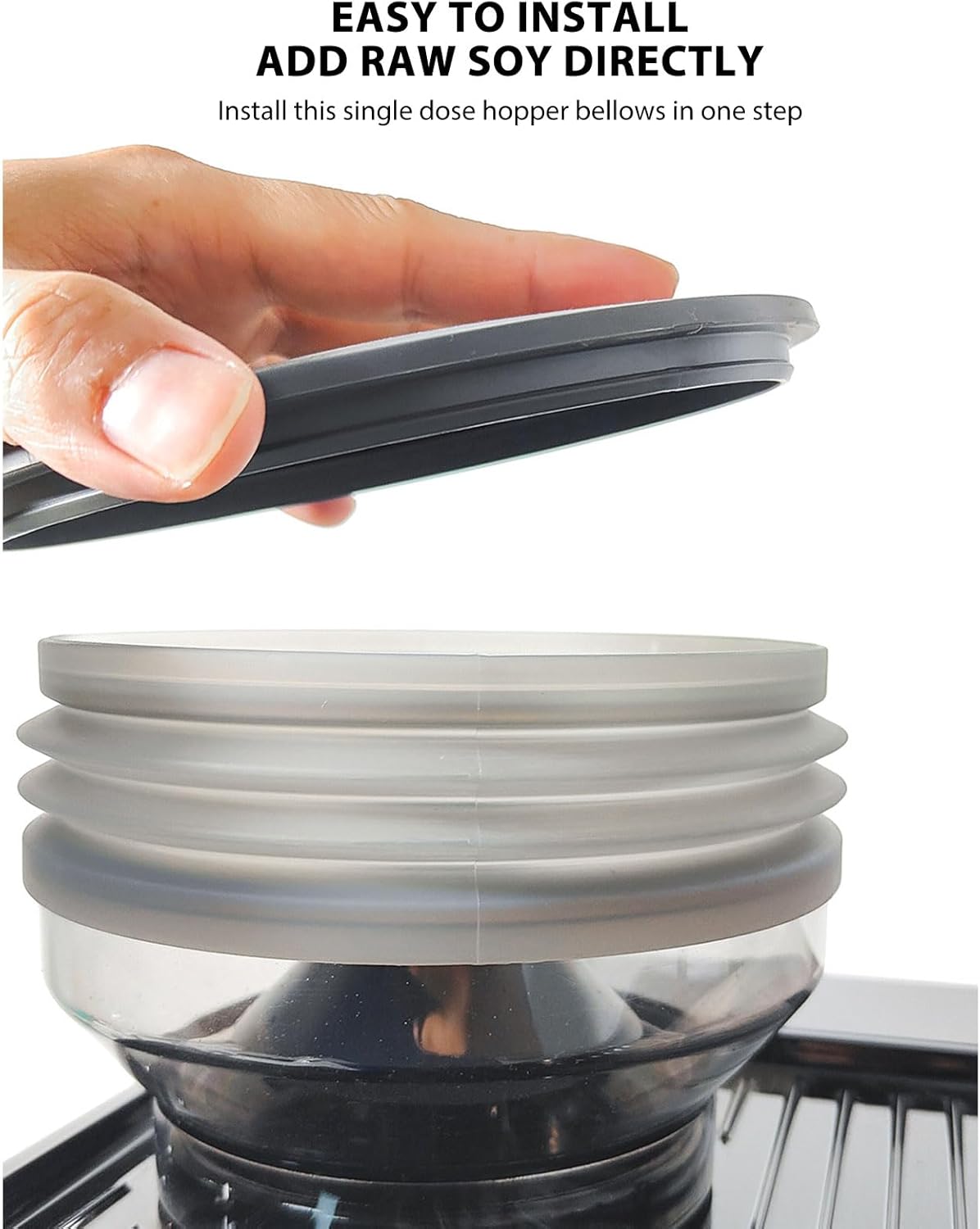 Silicone Bellow Compatible with Breville 870 878 880 Food Grade Single Dose Hopper Bellow Coffee Grinder Accessories for Maintenance and Replacement