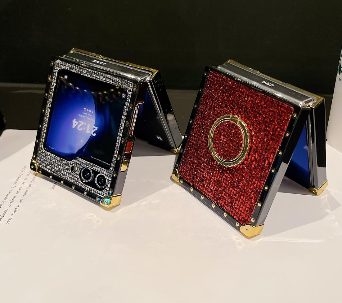 Amazon.com: for Samsung Galaxy Z Flip 6 Bling Case,Luxury