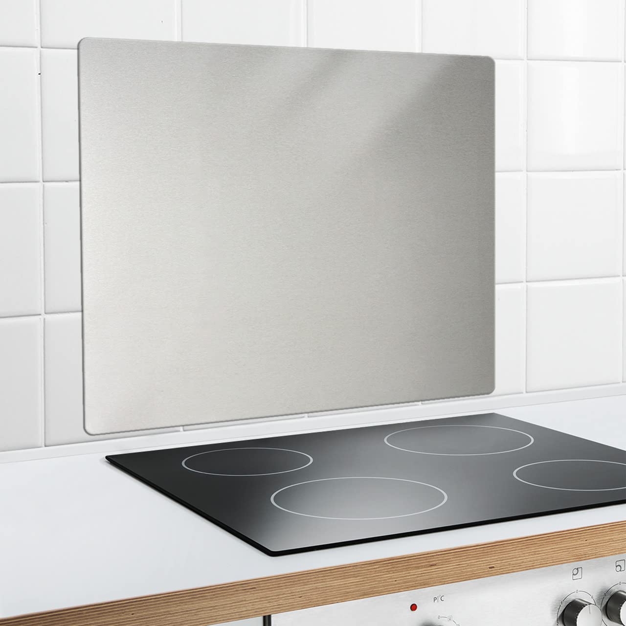 Paraschizzi In Acciaio Inox Ekon Per Cucina - 61x76 Cm, Facile Da