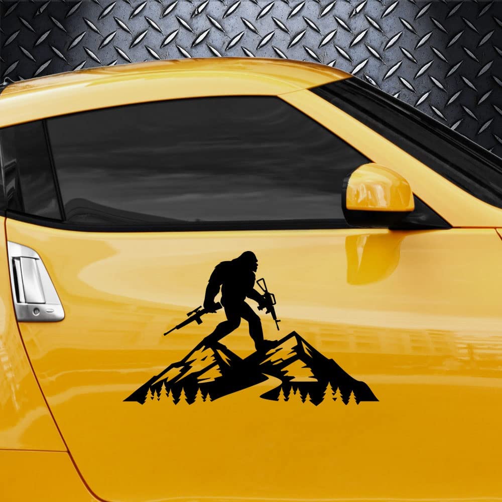 Autocollant Vinyle Drôle Sasquatch/Bigfoot Pour Voiture - Oracal - Finition Mate Ou Brillante - Fabriqué Aux USA