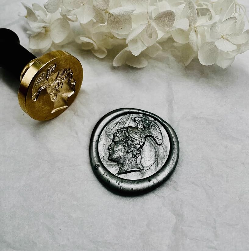 Mceal Wax Seal Stamp 3D Engraved Wax Stamp for Journals and Envelopes Greek Mythology - Medusa