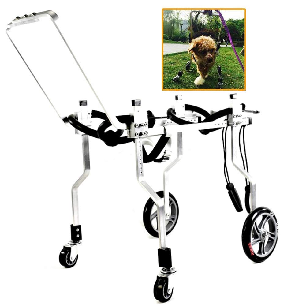 Buy Dog Wheelchair, Four Wheels Adjustable Full Support Pet Wheelchair