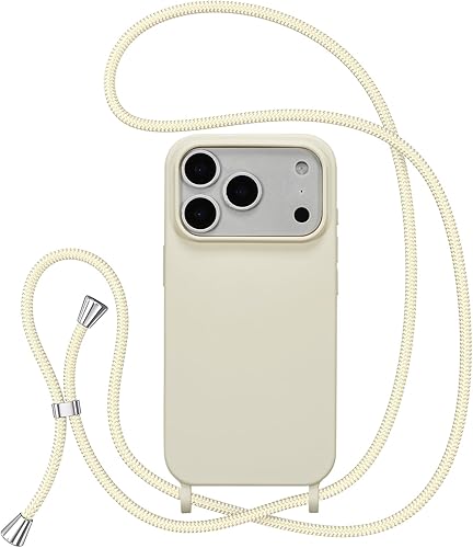 Miniatura 217 de ZTOFERA Funda para iPhone 13 Pro con correa, funda cruzada para teléfono con cordón ajustable para el cuello para el hombro, silicona suave a prueba