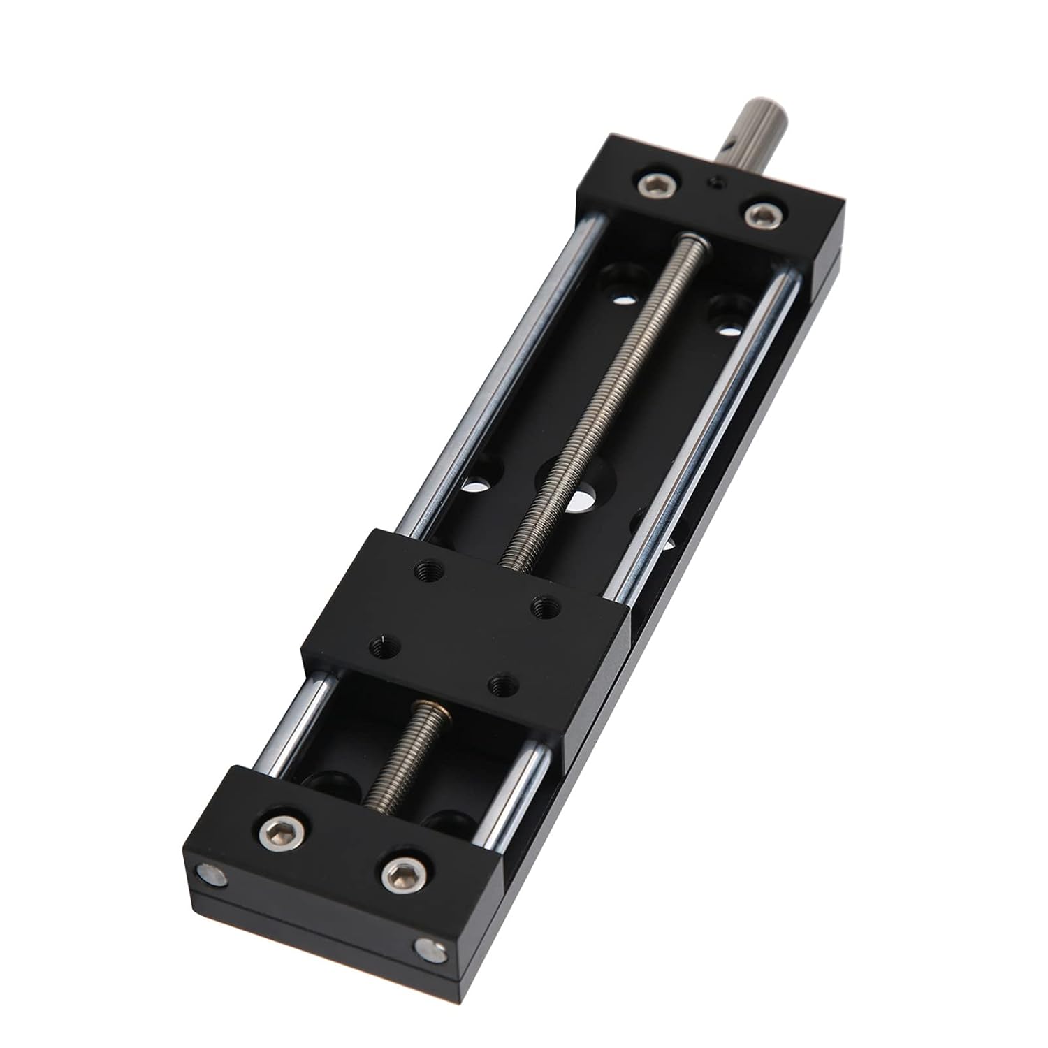 SP40A - DB95 Sliding Stage Platform | 95mm Stroke Linear Table with Dovetail Guide & Gear Handle | Aluminum Alloy Slide for Microscopes/Optical Equipment/Measuring Devices