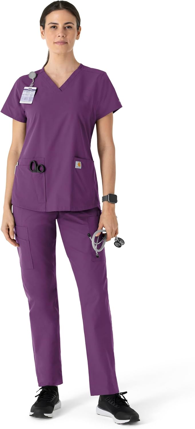 Carhartt Scrubs C13210 Women's Force® Cross-Flex Modern Fit Flex Panel - Image 4