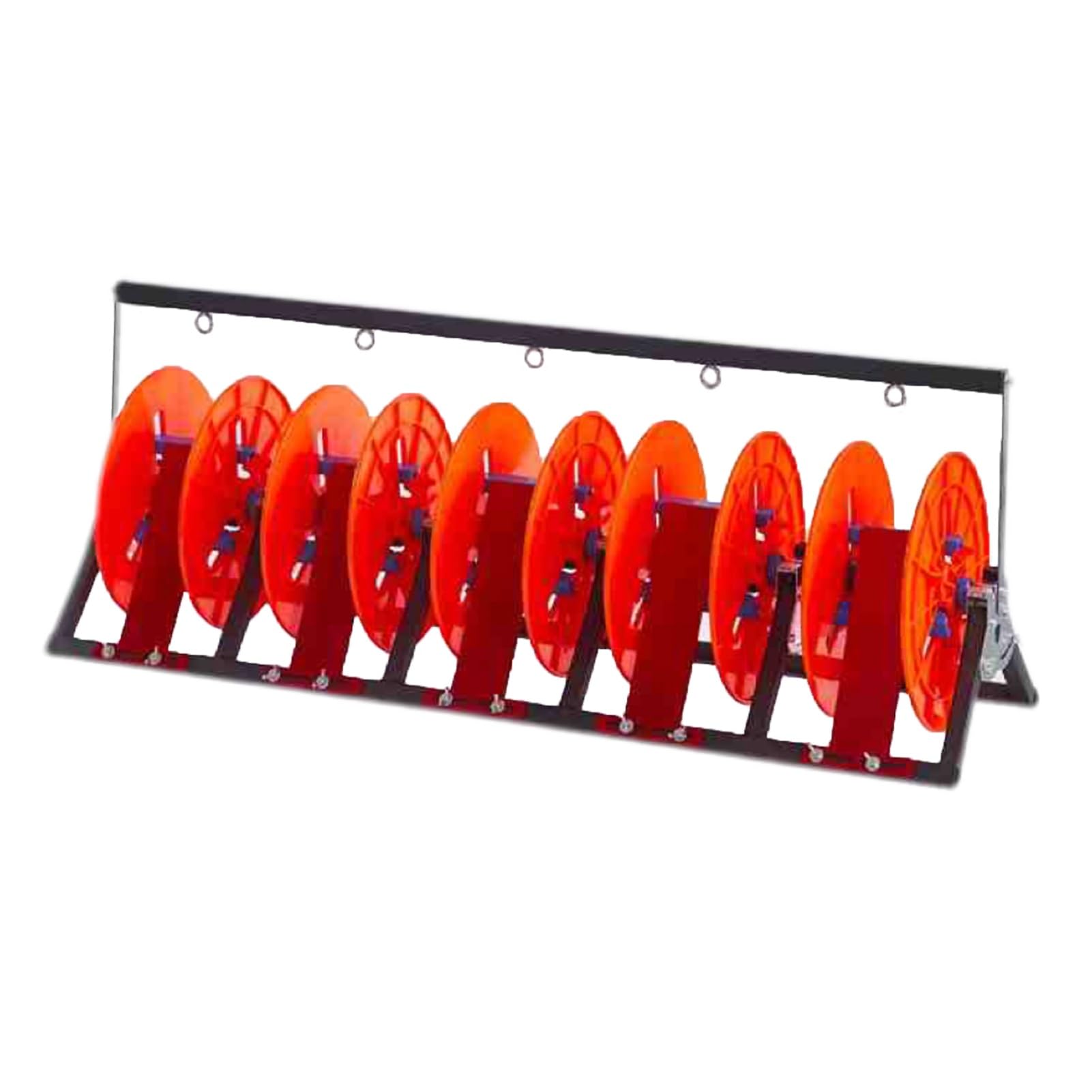 WDSOPK Foldable Wire Spool Rack - Space-Saving Cable Holder for Ropes, Cord, and Paracord Organization (One Color 5 reel)